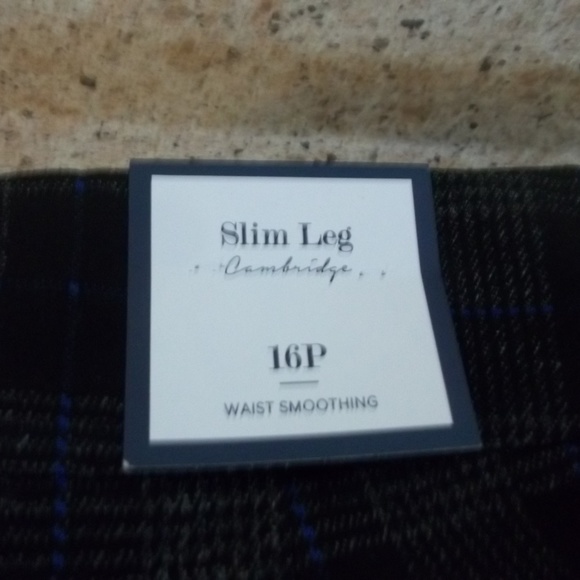 NWT CHARTER CLUB CAMBRIDGE SLIM LEG 16P GREY COMB - Picture 4 of 6